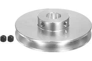 QUARKZMAN 10 mm ID 58 mm V-remskiva OD enkelt spår i aluminiumlegering för 3-5 mm PU rund rem borrmaskin motoraxel