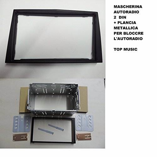 OHG (doble 2DIN de radio Charcoal/Negro + marco de montaje)