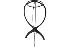 MXTECH Supporto per parrucca professionale pieghevole leggero in ABS, supporto per parrucca, per asciugatura all'aria delle parrucche dopo il lavaggio