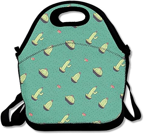 Xiisxin Cactus Lunch Tote Bag - Large & Thick Insulated Tote - Suit For Men Women Kids