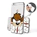 Produktbild FINOO iPhone 6 und 6S Silikon Case TPU Handy-Hülle "Close Up Series" Motiv | dünne stoßfeste Schutz-Cover Tasche mit lizensiertem Muster | Zubehör für das Original Apple iPhone 6/6S | Taz Close Up