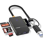 CORCOZ ACCESSORIES 8'i 1 Arada &Ccedil;ok Fonksiyonlu Sd/Tf/Cf/Ms Y&uuml;ksek Hızlı Kart Okuyucu USB 3.0 - CZ52