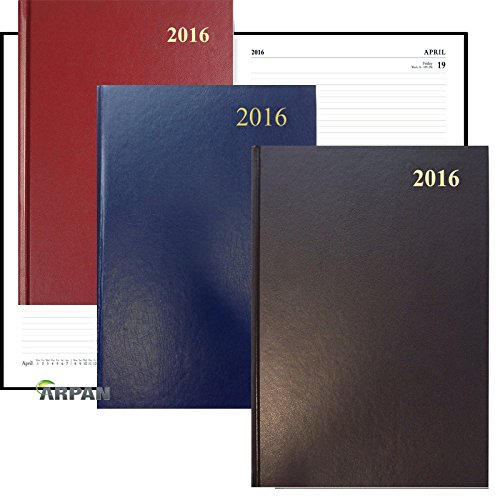 2016 One Day To A Page A5 Diary (Bundled With Cash Notebook)