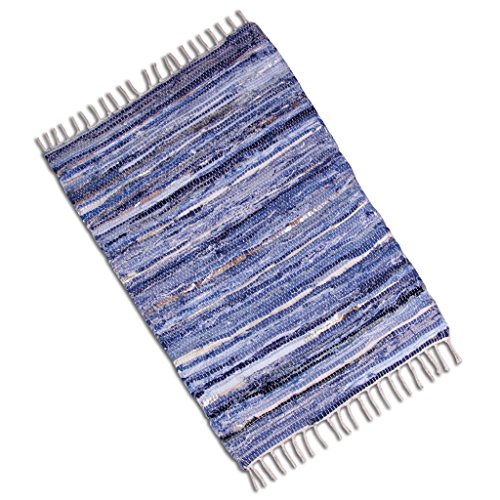 Flickenteppich Jeans 120x180cm Jeans Leather