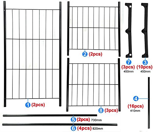 Yahee Kleiderschrank Kleiderständer Garderobenständer Regal mit 2 verchromte Kleiderstangen 4 Ablagen 114 X 44,5 X 171cm (weiß) - 4