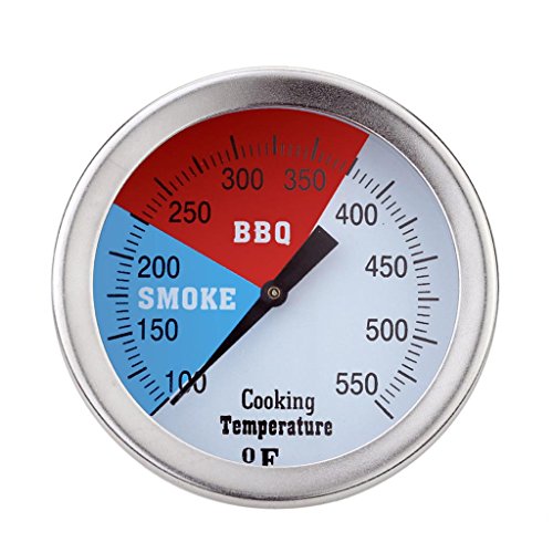 MagiDeal 5cm Edelstahl Ofenthermometer BBQ - Grill Gartemperatur Guage