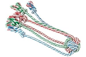 Gor Pets Dog Chew Toy 1-Knot Cotton Rope Tug with Spider Legs