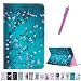 Produktbild Romtronic Cute Colorful Flip Tasche PU Leder Abdeckung Stand Schutzhülle für Samsung Galaxy Tab A6 10.1 Pouces SM-T580 / SM-T585 + 1 x Schwarz Stylus (Design 01)