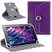 Produktbild NAUC Medion Lifetab P10612 P10610 P10603 P10606 P10602 P9702 X10302 P10400 P10506 X10605 X10607 Tablet Schutzhülle Tablettasche 360° drehbar Universal Tablethülle Case, Farben:Lila