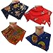 indischerbasar.de Baby Boys' Neckerchief Multicoloured rot blau marine und orange