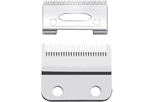 VRMETA Cuchillas de repuesto profesionales para cortapelos Wahl 5-Star Senior Magic Clip compatible con 8148, 8504, 1919, 2241, 2240, 8591 (plata)