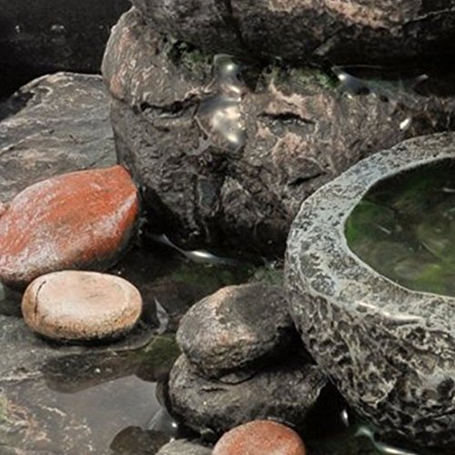 Pajoma 18430 Zimmerbrunnen „Floating Stones“, aus Polyresin, Höhe 25 cm - 3