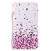 Produktbild Wiko Lenny 3 Hülle Leder Case, Wiko Lenny 3 Lederhülle Schön Liebe Muster HandyHülle Brieftasche Schutzhülle Elegant Handytasche Flip Ledertasche Stoßfest Magnetverschluss Standfunktion, Rosa