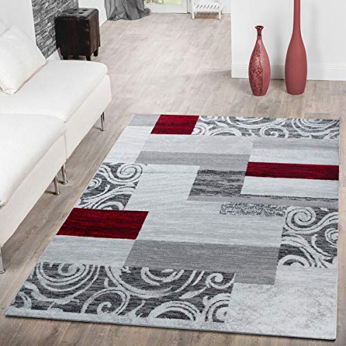 Tapis Blanc Rouge