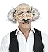 Produktbild Panelize Alter Mann Opa Opamaske Franzose Maske mit Haar und Schnäutzer