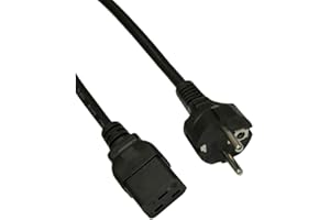 AKYGA AK-UP-01 - Cable de alimentación para Servidor (3 Pines, IEC C19/EU (CEE 7/7), 250 V/50 Hz, 1,8 m