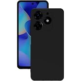 Siyah Tecno Spark 10 Pro ile Uyumlu Kılıf Silikon Rubber Telefon Kılıfı ve Kabı Darbe Emici, İnce ve Yumuşak Dokulu, Kaymaz T