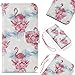 Produktbild Meeter iPhone X Hülle, Handyhülle iPhone X, Schutzhülle Flip Case Cover PU Lederhülle Magnetverschluss Ledertasche mit Stander Function Brieftasche Card Slot Handy Tasche mit Flamingo -