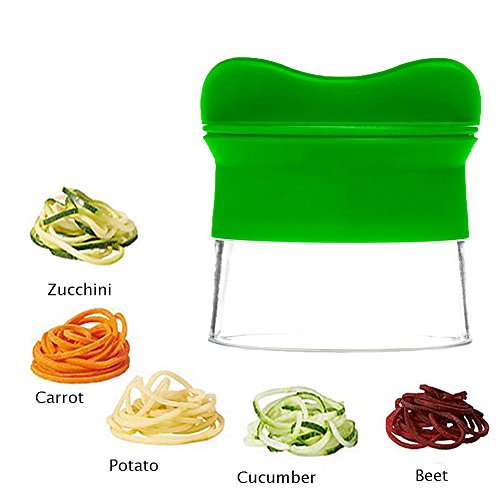 Phego Spiralschneider Hand für Gemüsespaghetti kartoffel ,Gurkenschneider, Gurkenschäler, Möhrenreibe Möhrenschäler, Gemüsehobel - 5