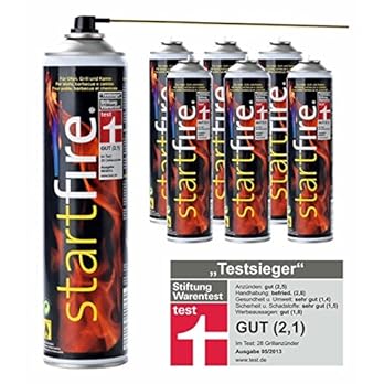 6x Startfire Grillanznder Spray 600ml Kaminanznder Grill Kamin Anznder Feuerspray