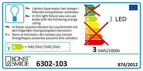 Konstsmide 6302-103 LED Minilichterkette / für Innen (IP20) 230V Innen / 35 warm weiße Dioden / transparentes Kabel - 2