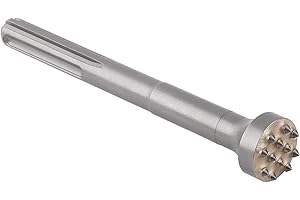 Vearter 1PC SDS MAX Shank 12T 207MM Martillo de Aleación Profesional Punta de Ranura Cincel Redondo Plano Brocas de Martillo Eléctrico…