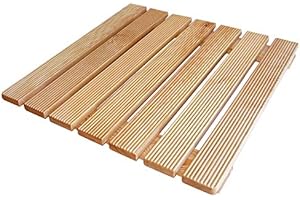 C.M. Pedana Doccia Legno 58x58 in Legno Massello per Piatto Doccia 80x80