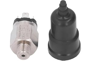 CWOQOCW 1/4 di pollice 1/8 '' filettatura maschio pneumatico regolabile tipo pressostato normalmente aperto e chiuso integrato (1/8")