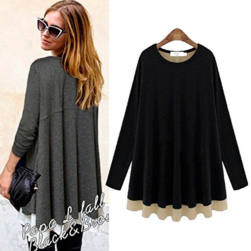 MLG162 2015 The New Loose Autumn Women Fashion bottoming shirt (M, BLACK)