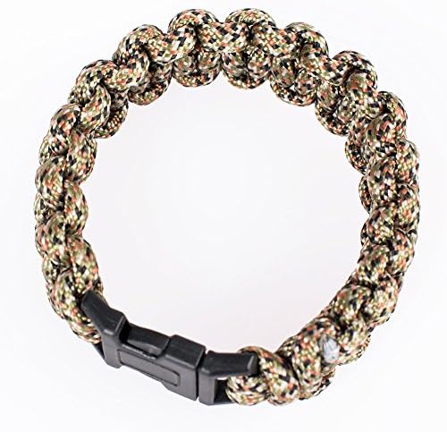 YourTools W105-3C Survival Paracord Bracelet, 9", Camouflage