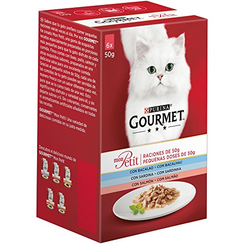 Purina Gourmet Mon Petit comida para gatos Selección de Pescados 6 x 50 g