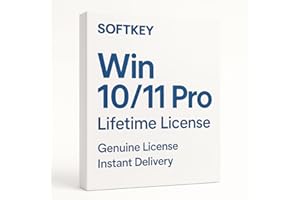 SOFTKEY Win 10/11 Pro Online License Key (1 Users/PC, Lifetime Validity) 32/64 Bit| Online Updates & Reinstallations | Email delivery