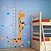Produktbild WandSticker4U- Wandtattoo "Messlatte Giraffe Affe " | H:1,8 M | Wandsticker Wand Aufkleber Deko Kinderzimmer Babyzimmer für Kinder Baby XL
