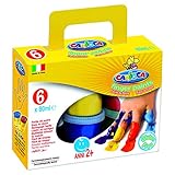 Colores brillantes Carioca - Caja con 6 témperas, 100 gr, 80 ml (K73060130)