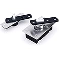 KAIISSA Heavy Duty Stainless Steel Murphy Door Pivot Hinge System, 360 Degree Shaft, Brushed Silver Finish, Industrial Modern Style