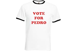 Star and Stripes Vote for Pedro T-Shirt Napoleon Dynamite S-2XL Cult Classic Funny Geek t Shirt Funny Slogan Printed T Shirt
