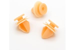 VVO Fasteners- Orange Plastic Front Wheel Arch Flare & Trim Moulding Clips for Renault Captur, (Pack of 10)