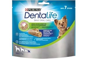 Purina Dentalife Daily Oral Care Extra Small, Snack Dental, premio para perros muy pequeños, Toy , 7 sticks