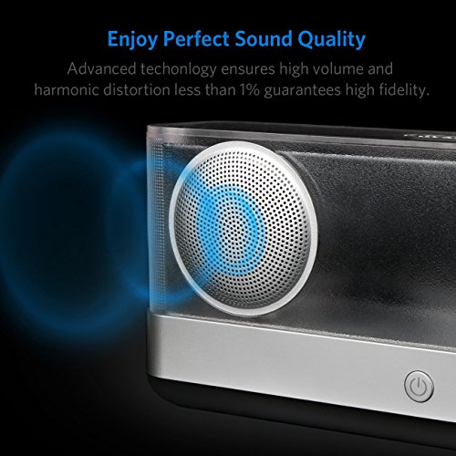 inateck tragbarer kabelloser Bluetooth 4.2 Lautsprecher, Kristalloptik, 20W Watt,erweiterter Subwoofer Bass, Airflow-Technologie, hohe Akku-KapazitÃ¤t fÃ¼r Smartphones, PC, Tablet, Party etc. (BP2003)