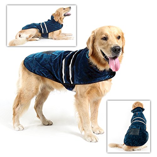 Poppypet-Winter-Coat-for-Dog-Warm-Dog-Coats-Dog-Jacket-Winter-Protect-Coat-Winter-Clothes-for-Dogs-Dog-Winter-Warm-Clothes-Blue-L