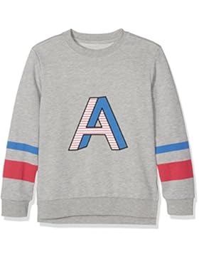 Ben & Lea Sweater für Kinder, Sweatshirt Mädchen in grau mit Print auf der Vorderseite