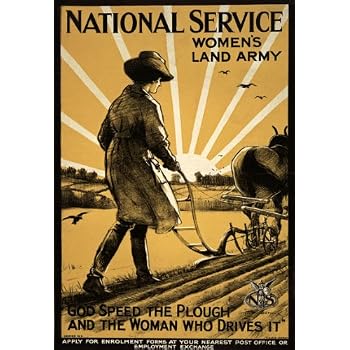 WB9 Vintage WW2 Join The Womens Land Army British WWII World War Poster ...