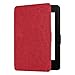 Produktbild EasyAcc Hülle für Kindle Paperwhite, Ultra Dünn Schutzhülle Mit Sleep/Wake up Funktion Kompatibel mit Kindle Paperwhite für Vorgängermodelle von 2012, 2013 und 2015 - Rot