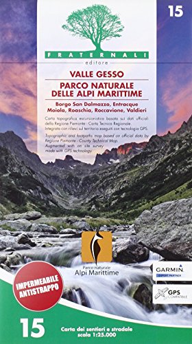 Carta n. 15. Valle Gesso, parco naturale delle Alpi Marittime [Lingua inglese]