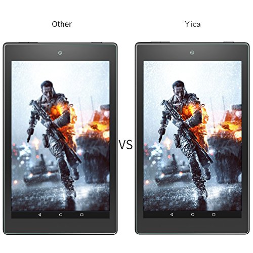 Fire HD 8 Schutzfolie Panzerglas Yica Displayschutzfolie folie f  r Fire HD 8 Tablet  5  Generation   Das neue 6  Generation 2016   9H H  rte   Anti-K