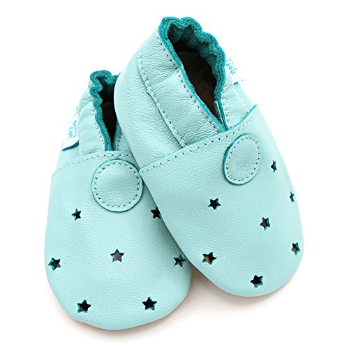Weiche Baby und Kleinkind Lederschuhe – Jungen und Mädchen – Sterne - 3