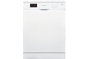 Respekta Geschirrspüler freistehend 60 cm weiß/Spülmaschine mit flexiblen Besteckkorb / 5 Programme/Startzeitvorwahl / 12 Maß