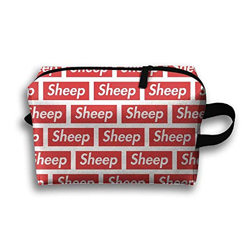 Sheep Pattern Travel Bag Toiletries Bag Phone Coin Purse Cosmetic Pouch Pencil Case Tote Multifunction Organizer Storage Bag mini makeup bag