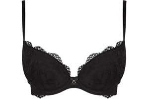 Ann Summers Sexy Lace Planet Plunge Bra for Women with Underwire Padded Cups and a Charm Detail - Ladies Bras - Women's Everyday Bras - Push up Bra - Removable Pads - Padded Bra