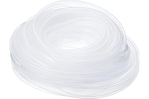 PATIKIL Silicone Tubo Manicotto, 2pz Piatto Flessibile IP67 Impermeabile Protezione Copertura Raccordo RGBW/RGBWW 12mm Largo LED Striscia, Trasparente